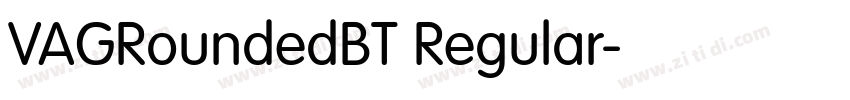 VAGRoundedBT Regular字体转换